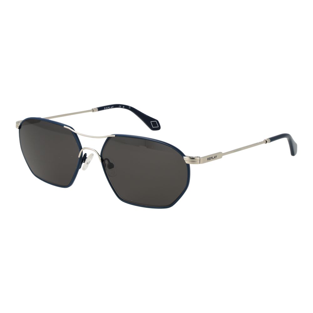 Replay Silver Metal Sunglasses