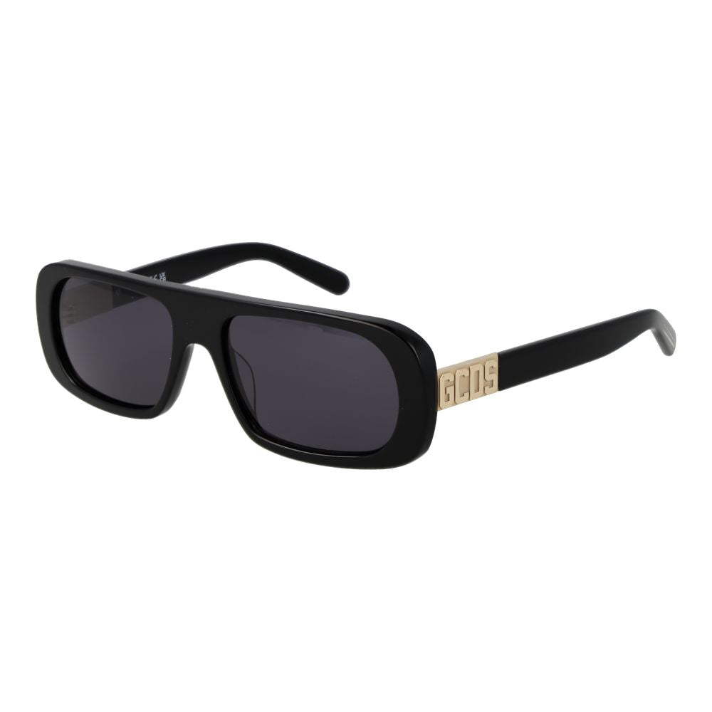 GCDS Black Plastic Sunglasses