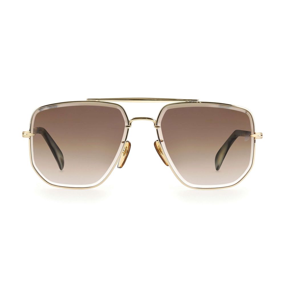 David Beckham Gold Metal Sunglasses