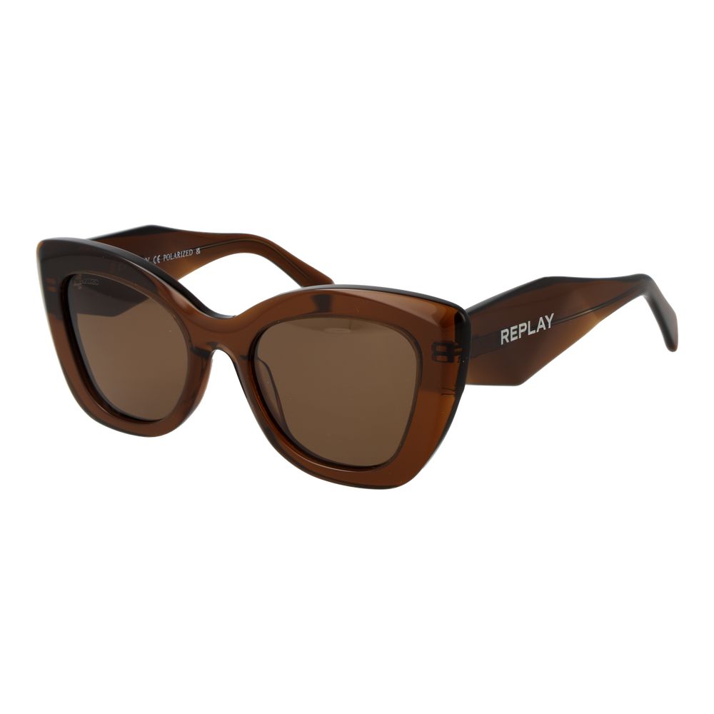Replay Brown Acetate Sunglasses