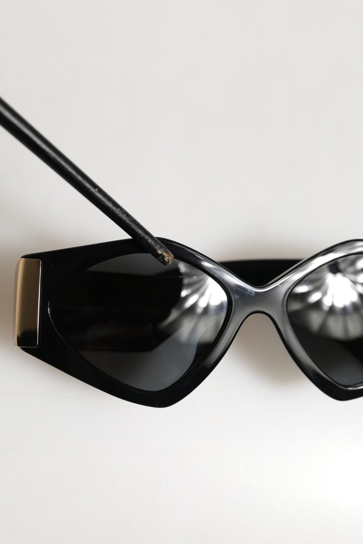 Dolce & Gabbana DG4396 Gray Gradient Black Irregular Frame Sunglasses